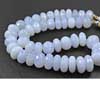 100% Natural Untreated Aqua Chalcedony Faceted Huge Roundel Beads Length is 18 Inches & Sizes from 15mm to 20mm approx.